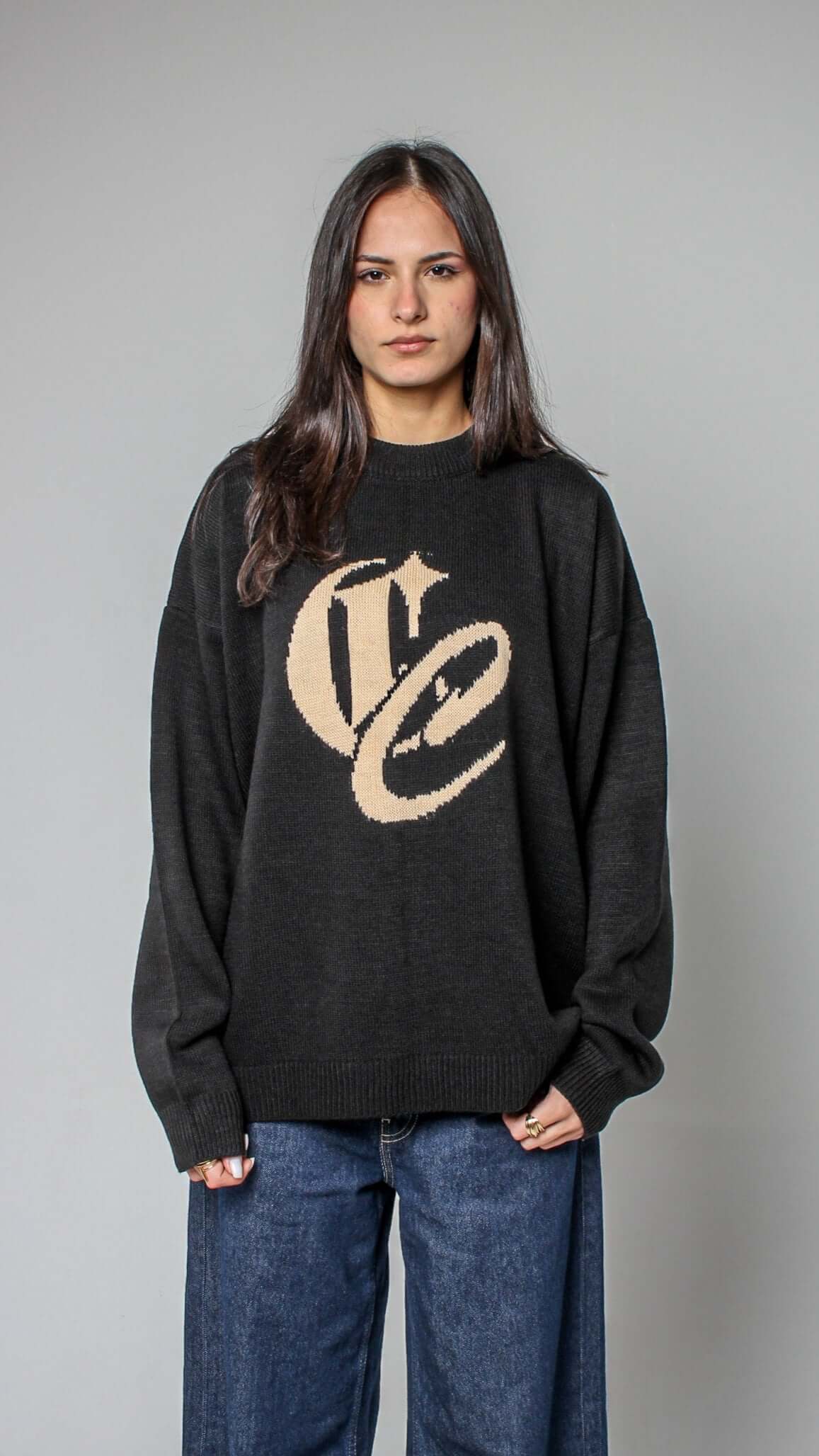 CC BLACK KNITTED SWEATER