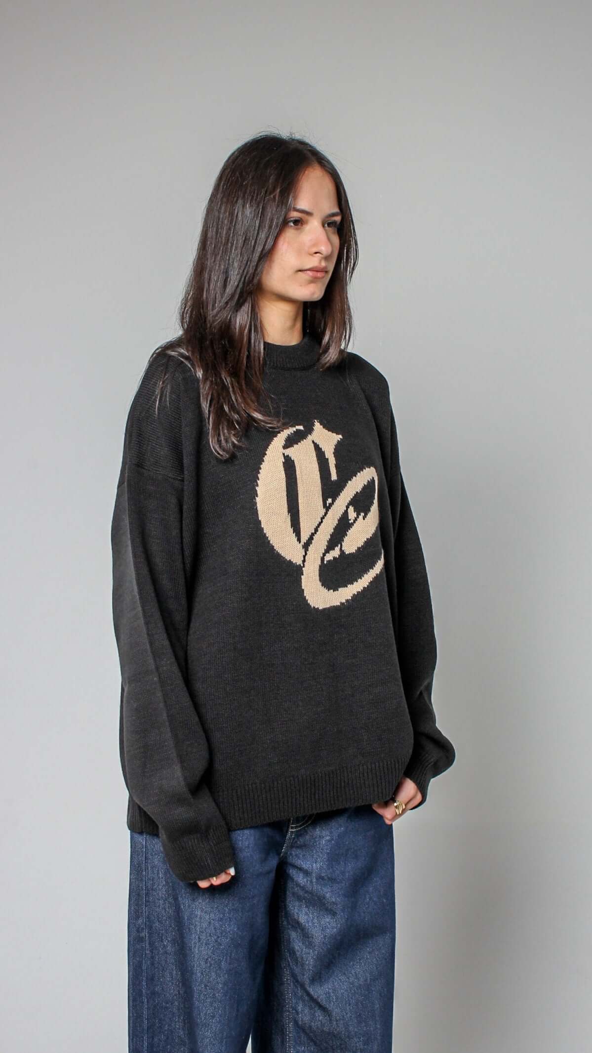 CC BLACK KNITTED SWEATER