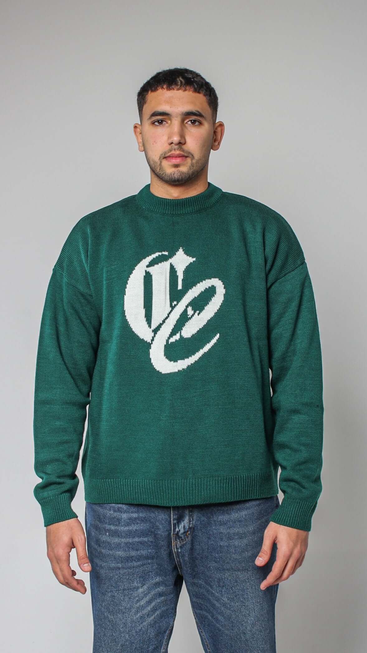 CC GREEN KNITTED SWEATER