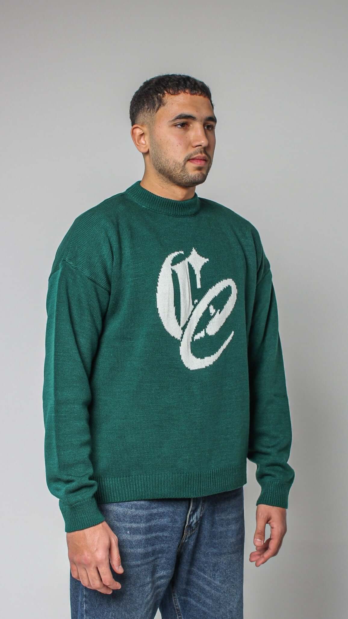 CC GREEN KNITTED SWEATER