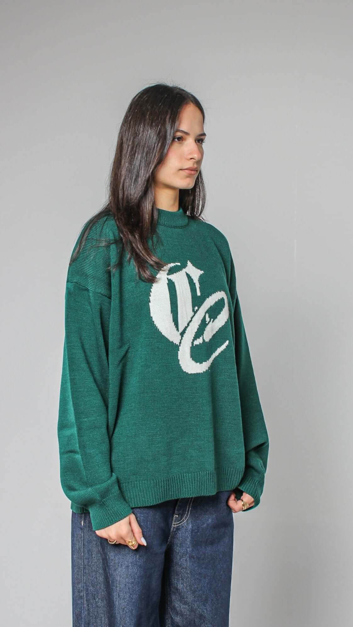 CC GREEN KNITTED SWEATER