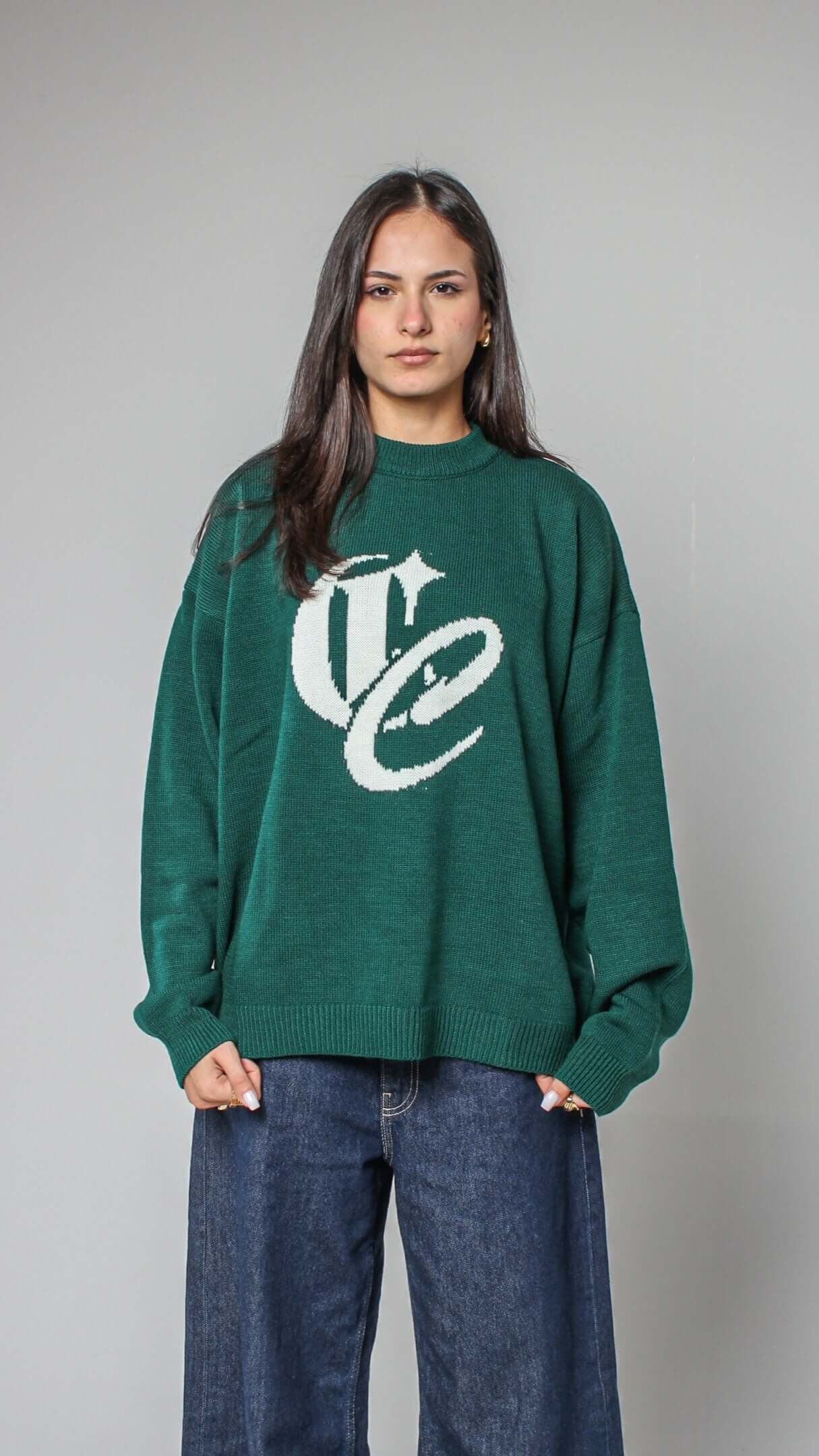 CC GREEN KNITTED SWEATER